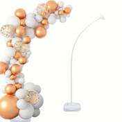 Resim 98 inç Ayarlanabilir Balon Kemeri Stand Kiti Tabanlı, Düğünler, Bebek Partileri, Doğum Günleri, Ev Partileri için Esnek Balon Kemeri Çerçevesi - Elektriksiz Plastik Dekor Kemeri, Tüy Dökmeyen Parti Çim Noel Cadılar Bayramı Paskalya Hanuka Şükran Günü Süslemeleri 