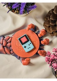 Resim Anahtarlık Nfc Özellikli Kişiselleştirilebilir Mavi Retro Atari 
