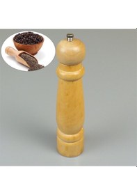 Resim Renkli Ahşap Tuz Karabiber Değirmeni Asorti Karışık 