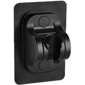 Resim Yapışkanlı Duş Başlığı Tutucu Ayarlı Siyah Renkli 