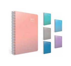Resim The Book A4 Spirals Çizgili Sert Kapaklı 140 Yaprak Defter 