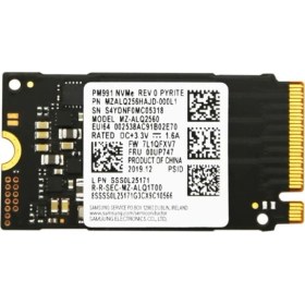 Resim Samsung MZ-ALQ2560 Nvme 256GB 1000MB/S-1000MB/S M.2 SSD Hard Disk 