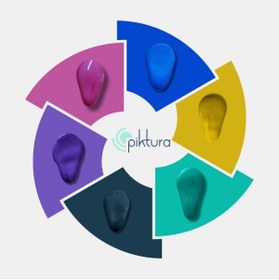 Resim Piktura sedefli kumaş boyası 120ml 