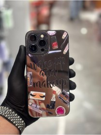 Resim Sphone Iphone 13 Pro Kılıf 3d Aynalı Grafiti Desenli Make Up And Make Up Makyaj Aynalı Kapak 