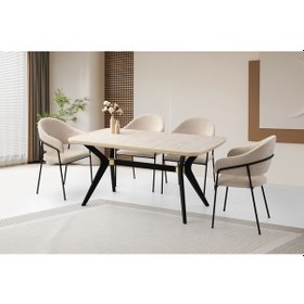 Resim Zümrüt Masa, Kardelen Sandalye, Sidon, 160x90 Diğer 