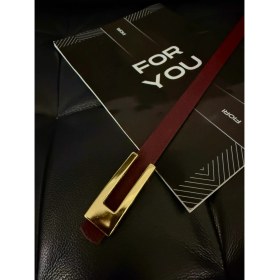 Resim Tasarım Gold Tokalı Ince Kadın Kemeri, Ceket Kemeri, Gömlek Kemeri, Elbise Kemeri 