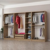 Resim Minar Kale 7 Bölmeli 2 Ç Giyinme Dolabı Dore 190CM 