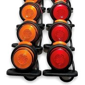 Resim 4 Adet Neon Ledli Takoz Lamba 12-24 Volt Sarı-Kırmızı 