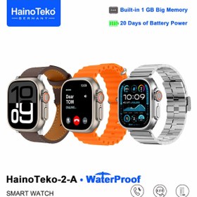 Resim beemen HainoTeko Germany Ultra 2A 49MM Akıllı Saat 3 Kordon 1GB Hafıza Su Geçirmez Uzun Pil Ömrü 