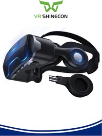 Resim VR Shinecon G02ed 3d Kulaklıklı Sanal Gerçeklik Gözlüğü 4.7-6.6 Inç Akıllı Telefonlarla Panoramik 