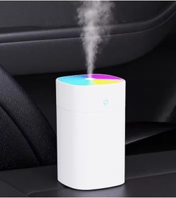 Resim Led Işıklı Ultrasonik Hava Nemlendirici 400 Ml Sessiz Usb Aromaterapi Humidifier Ev Ofis Araç 