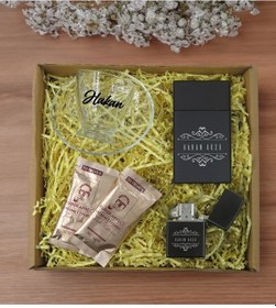 Resim Bk Gift Kişiye Özel İsimli Dtf Cam Kahve Fincanı & Türk Kahvesi & Sigara Kutusu & Çakmak Hediye Seti-6, Sevgiliye Hediye, Arkadaşa Hediye, Doğum Günü 