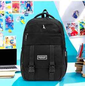 Resim Çok Gözlü Su Geçirmez Suluklu Ortopedik Sırt Çantası Model 28 