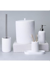 Resim Natural Banyo Seti Beyaz 