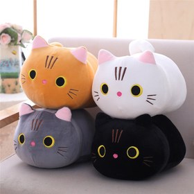 Resim Cute Fat Cat Plush Doll Soft Cute Cat Rag Doll Doll - White / 25cm 