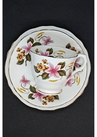 Resim Widermere Fine Bone China Vintage Çay Fincanı 3 Parça Yeşil 