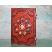 Resim Taşlı Deri Defter Model 14 