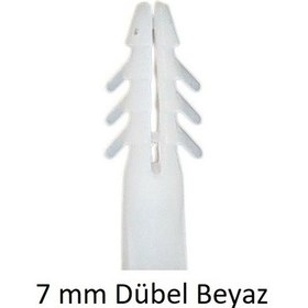 Resim Dübel, 7 Mm Beyaz Dübel, 10 Adet 
