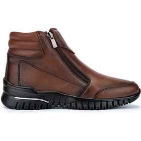 Resim Tamer Tanca Kadın Hakiki Deri Taba Deri Casual Bot 1063 10 Bn Bot Sk24-25 Taba Dr Taba Deri 