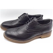 Resim Kışlık Oxford Klasik Erkek Ayakkabı AU04 Siyah 