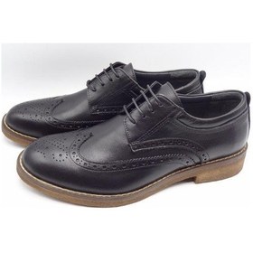 Resim Kışlık Oxford Klasik Erkek Ayakkabı AU04 Siyah 