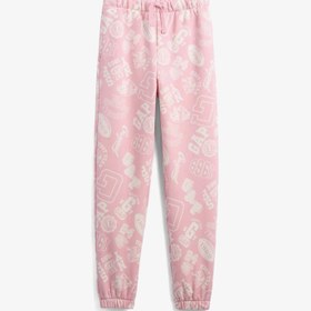 Resim Gap V-Fa Logo Heritage Çocuk Pembe Eşofman Altı 