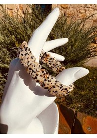Resim Sertifikalı Doğal Dalmaçyalı Jasper Taşı Özel Kesim Bileklik Aaa Kalite Çok Renkli 