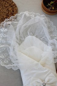 Resim Cherub Baby Unisex Kız Erkek Bebek Ekru Kumru Kristal Bebek Kundak 