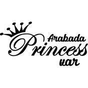 Resim Kıvırcıkyoga Arabada Princess Var Sticker Oto Motor Laptop Duvar Folyo Sticker 40x20 cm 