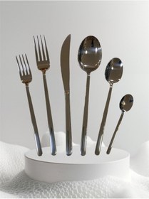 Resim Aslan Roma 72 Parça 4 Mm Çatal Kaşık Bıçak Takımı Çelik 