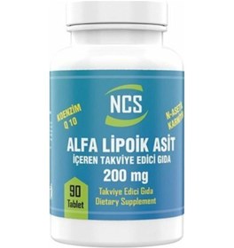 Resim L-carnitine Alpha Lipoic Acid Coenzyme Q10 100 Mg 90 Tablet 