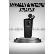 Resim Techno Stock Makaralı Bluetooth Kulakiçi Yaka Kulaklığı Kablosuz Kulaklık 