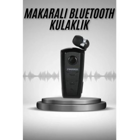 Resim Techno Stock Makaralı Bluetooth Kulakiçi Yaka Kulaklığı Kablosuz Kulaklık 