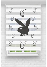 Resim Perdecizade Enxboy Siyah Tavşan Dijital Baskılı Zebra Perde-cocuk Odası-stor Perde Pz-418 Renkli 