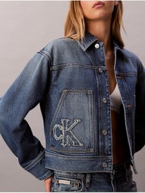 Resim Calvin Klein Workwear Ck Sanded Blue Kadın Mavi Ceket Lv047e906g-3nl Mavi 