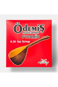 Resim ödemiş Uzun Sap Saz/Bağlama Takım Tel 0.20 