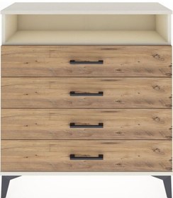 Resim Arges Şifonyer Tek Raflı 4 Çekmeceli 88x30x96 Aytaşı-çam Aytaşı 