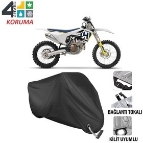 Resim Husqvarna Fc 250 Motosiklet Brandası ( Kilit Uyumlu - Siyah 
