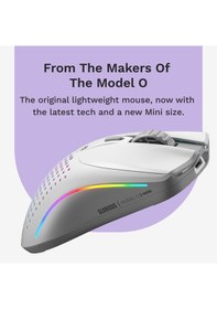Resim Glorious Model O 2 Mini Kablosuz Beyaz Oyuncu Faresi: 57 Gram, 21 