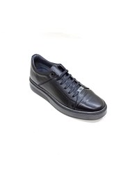 Resim LUCIANO BELLINI LUCIANO BELLİNİ SİYAH DERİ ERKEK SNEAKER AYAKKABI 