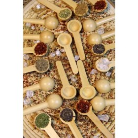 Resim 12 Adet Bambu Baharat Kaşığı ve Ölçek Kaşığı, Bambu Reçel Bal Kaşığı 12 Adet | Doğal ve Şık 12 Adet Bambu Baharat ve Ölçek Kaşığı Seti - Mutfakta Estetik ve Fonksiyonellik Bir Arada! 