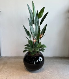 Resim Fiber saksı Krato - Beyaz / parlak 
