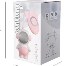 Resim Irk Lemoon Sevimli Astronot Şarjlı LED Çocuk Çalışma Masa Lambası - Çocuk Kitap Okuma Işığı 