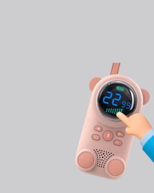 Resim Şarjlı Bebek Telsizi Uzun Mesafe 22 Kanal Lcd Ekran Vox Modu 400 Mah - 