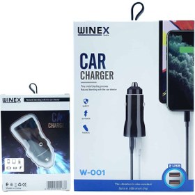 Resim Genel Markalar Çift Girişli Usb 3.4A - 2.4A +1A Araç Şarj Başlığı Winex W-001 