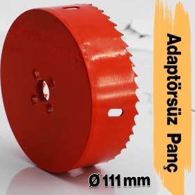Resim Bi Metal Panç Ø 111 mm Delik Açma Alçıpan Ahşap Pvc Delme Testeresi Adaptörsüz 1 Adet 