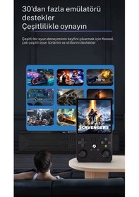 Resim R36 Max Retro Modern Oyun Konsolu Akos İşletim Sistemli 21.000 Oyunlu 4 İnç Çanta li 