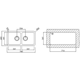 Resim Teka Stage Be 2B 780 Paslanmaz Çelik Mutfak Eviyesi 