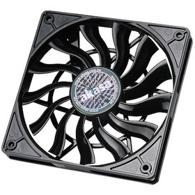 Resim Akasa 12Cm Slim Pwm Yüksek Performans Siyah Kasa Fanı Ak Fn078 
