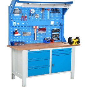 Resim Star Çelik Atölye Çalışma Tezgahı (1600 x 720 x 830-930/1844 mm) 